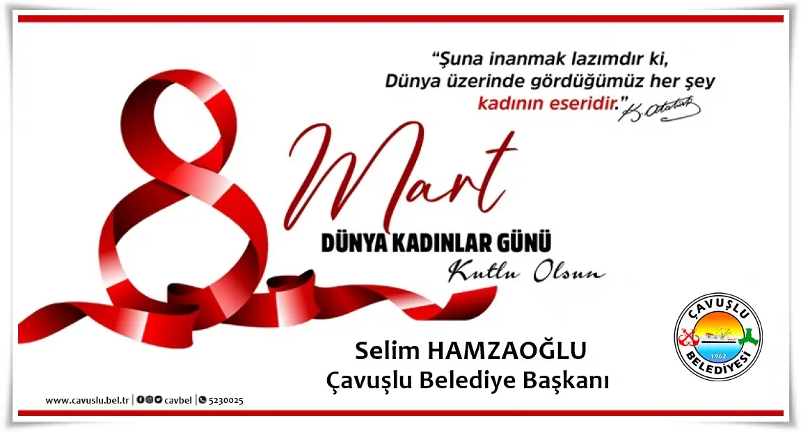 Başkan Hamzaoğlu’dan “8 Mart Dünya Kadınlar Günü” Kutlama Mesajı…