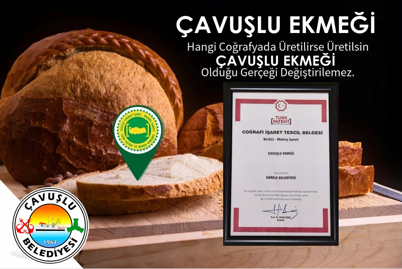 Çavuşlu Ekmeği — TÜRKPATENT Mahreç İşareti tescil belgesi ve amblemi